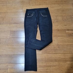 Rare!! Bejeweled By Susan Fixel Original Sweatpants Jeans Denim Size Large